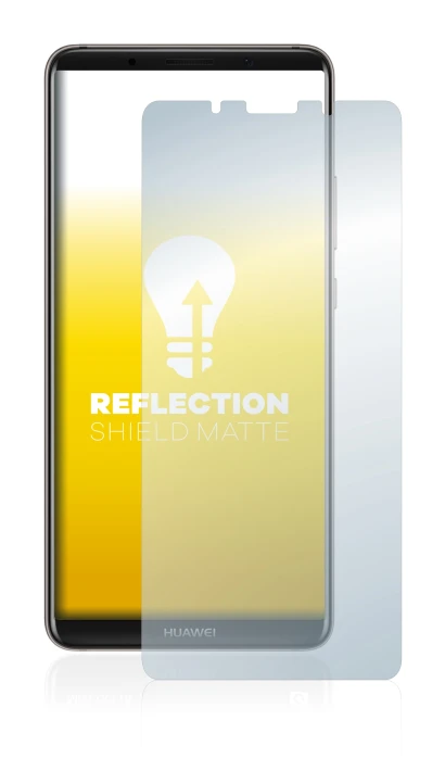 Immagine del dispositivo Huawei Mate 10 Pro con un'ampia varietà di protezioni per lo schermo.