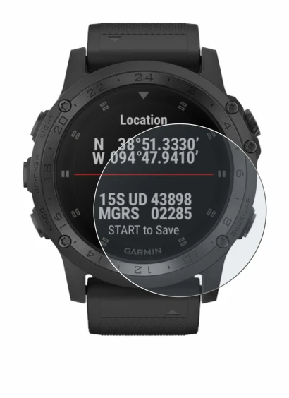 Immagine del dispositivo Garmin Tactix Charlie con un'ampia varietà di protezioni per lo schermo.