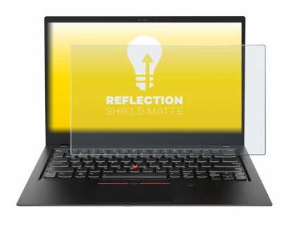 Immagine del dispositivo Lenovo ThinkPad X1 Carbon (6a. Gen.) con un'ampia varietà di protezioni per lo schermo.