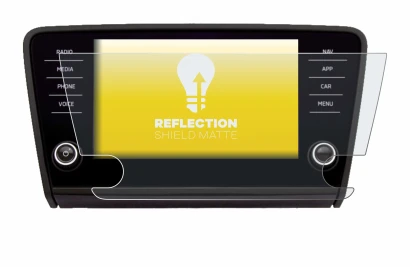 Immagine del dispositivo Skoda Amundsen Superb 2018 Infotainment System 8" con un'ampia varietà di protezioni per lo schermo.