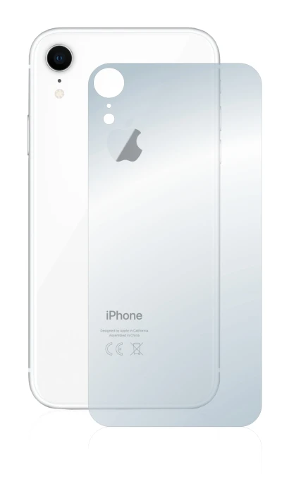 Immagine del dispositivo Apple iPhone XR (Posteriore) con un'ampia varietà di protezioni per lo schermo.