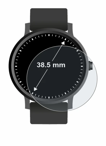 Immagine del dispositivo Orologi (Circolare, ø: 38.5 mm) con un'ampia varietà di protezioni per lo schermo.