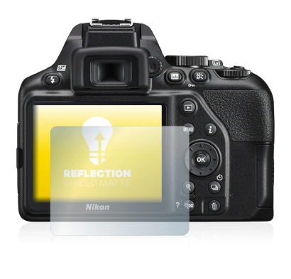 Immagine del dispositivo Nikon D3500 con un'ampia varietà di protezioni per lo schermo.