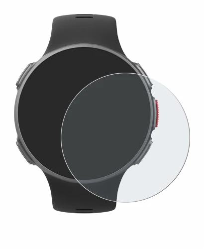 Immagine del dispositivo Polar Vantage V con un'ampia varietà di protezioni per lo schermo.