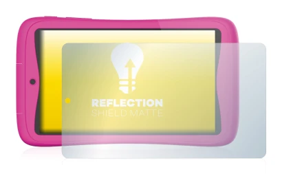 Immagine del dispositivo Kurio Connect 7" con un'ampia varietà di protezioni per lo schermo.