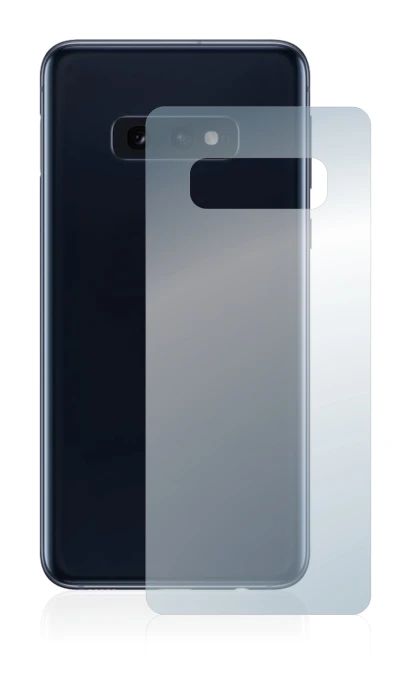 Immagine del dispositivo Samsung Galaxy S10e (Posteriore) con un'ampia varietà di protezioni per lo schermo.