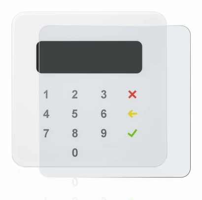 Immagine del dispositivo SumUp Air con un'ampia varietà di protezioni per lo schermo.
