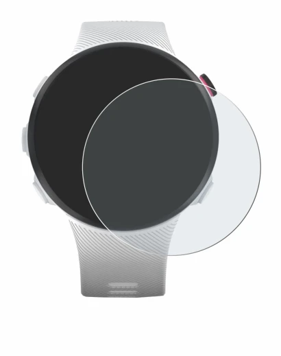 Immagine del dispositivo Garmin Forerunner 45S con un'ampia varietà di protezioni per lo schermo.