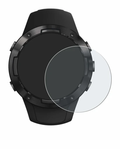 Immagine del dispositivo Suunto 5 con un'ampia varietà di protezioni per lo schermo.