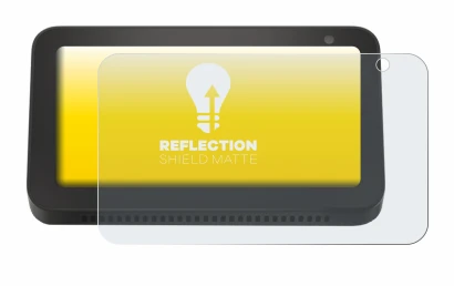 Immagine del dispositivo Amazon Echo Show 5 (2a Gen.) con un'ampia varietà di protezioni per lo schermo.