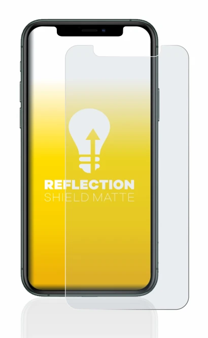 Immagine del dispositivo Apple iPhone 11 Pro con un'ampia varietà di protezioni per lo schermo.