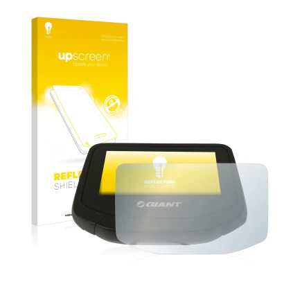 Parte frontale di una confezione del prodotto con il logo del marchio upscreen. Accanto è raffigurato il dispositivo Giant Rid