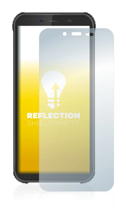 Immagine del dispositivo Blackview BV5500 con un'ampia varietà di protezioni per lo schermo.