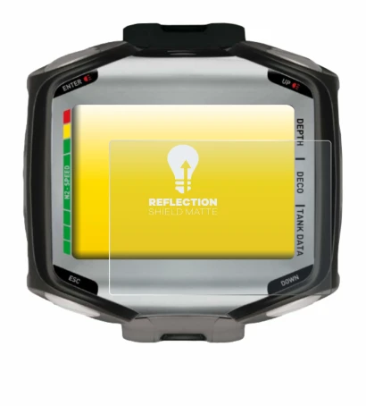 Immagine del dispositivo Mares Quad con un'ampia varietà di protezioni per lo schermo.