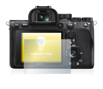 Immagine del dispositivo Sony Alpha 7R IV con un'ampia varietà di protezioni per lo schermo.