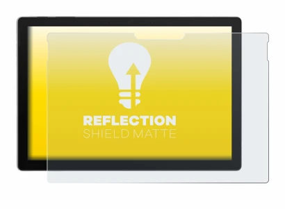 Immagine del dispositivo Microsoft Surface Pro 7 con un'ampia varietà di protezioni per lo schermo.