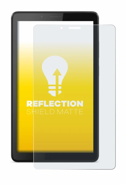 Immagine del dispositivo Lenovo Tab M7 con un'ampia varietà di protezioni per lo schermo.