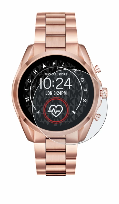 Immagine del dispositivo Michael Kors Access Bradshaw 2 con un'ampia varietà di protezioni per lo schermo.