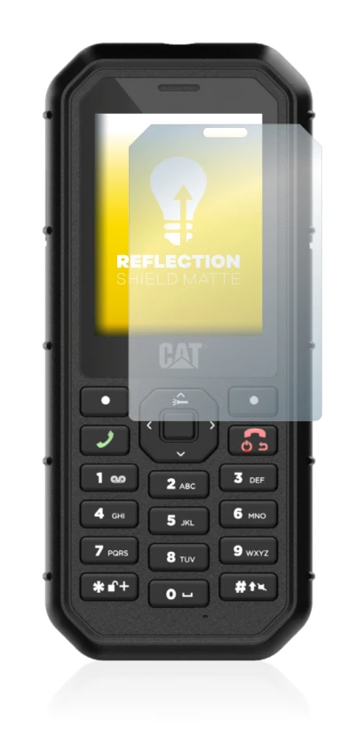 Immagine del dispositivo Caterpillar Cat B26 con un'ampia varietà di protezioni per lo schermo.