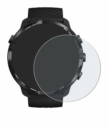 Immagine del dispositivo Suunto 7 con un'ampia varietà di protezioni per lo schermo.