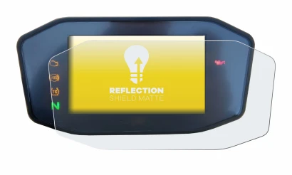 Immagine del dispositivo KTM 890 Duke R 2020 TFT Screen con un'ampia varietà di protezioni per lo schermo.