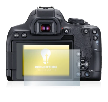 Immagine del dispositivo Canon EOS 850D con un'ampia varietà di protezioni per lo schermo.