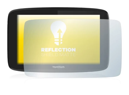 Immagine del dispositivo TomTom Go Professional 6200 con un'ampia varietà di protezioni per lo schermo.