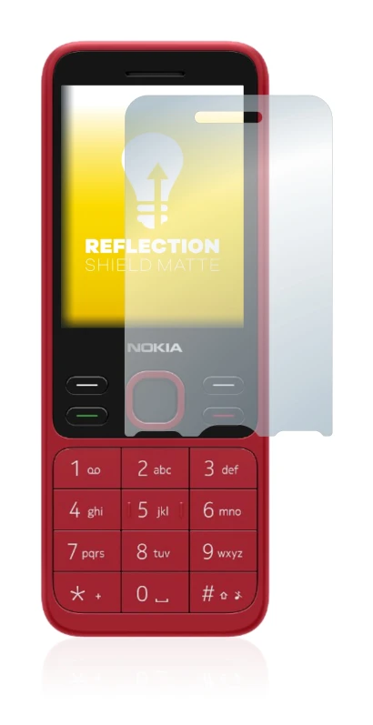 Immagine del dispositivo Nokia 150 2020 con un'ampia varietà di protezioni per lo schermo.