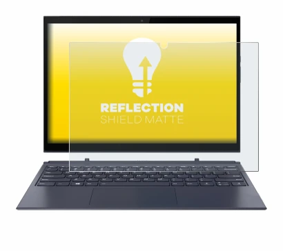 Immagine del dispositivo Lenovo Yoga Duet 7 con un'ampia varietà di protezioni per lo schermo.