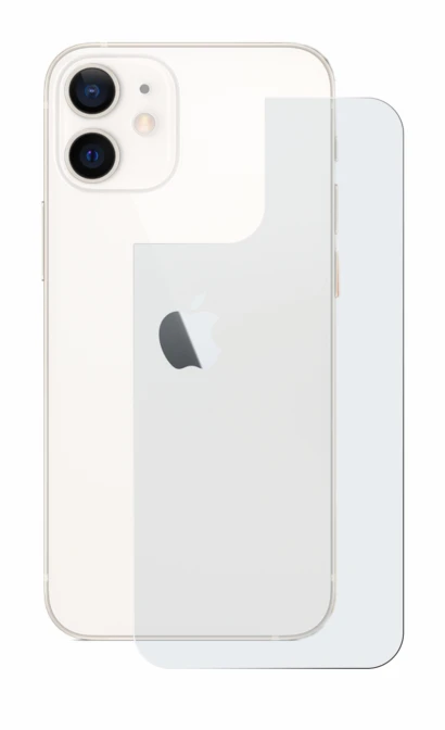 Immagine del dispositivo Apple iPhone 12 mini (Posteriore) con un'ampia varietà di protezioni per lo schermo.