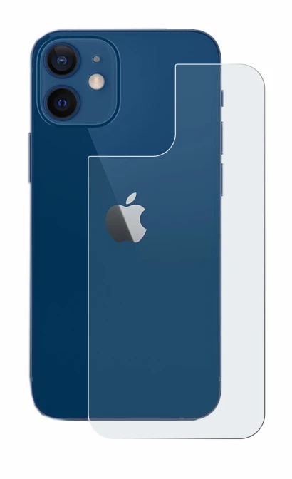 Immagine del dispositivo Apple iPhone 12 (Posteriore) con un'ampia varietà di protezioni per lo schermo.