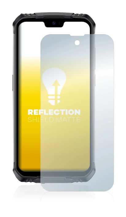 Immagine del dispositivo Doogee S59 Pro con un'ampia varietà di protezioni per lo schermo.
