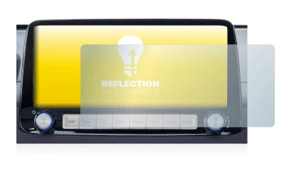 Immagine del dispositivo Hyundai Kona 2020 Infotainment System 10" con un'ampia varietà di protezioni per lo schermo.