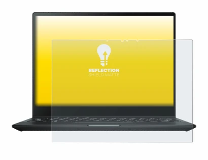 Immagine del dispositivo ASUS Rog Flow X13 2022 con un'ampia varietà di protezioni per lo schermo.