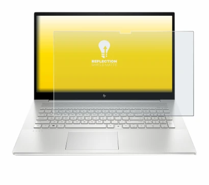 Immagine del dispositivo HP Envy 17-cX con un'ampia varietà di protezioni per lo schermo.