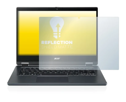 Immagine del dispositivo Acer TravelMate Spin P4 14" 16:9 con un'ampia varietà di protezioni per lo schermo.