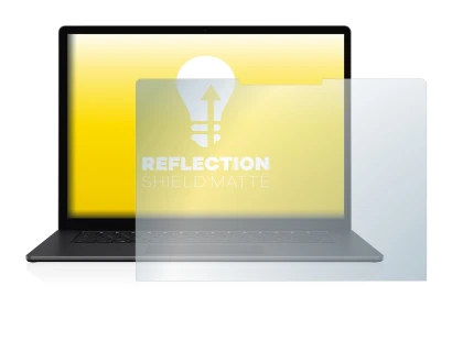 Immagine del dispositivo Microsoft Surface Laptop 4 15" con un'ampia varietà di protezioni per lo schermo.