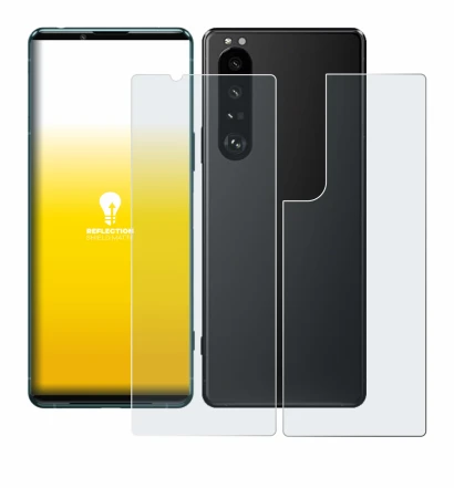 Immagine del dispositivo Sony Xperia 5 III (Fronte+Retro) con un'ampia varietà di protezioni per lo schermo.