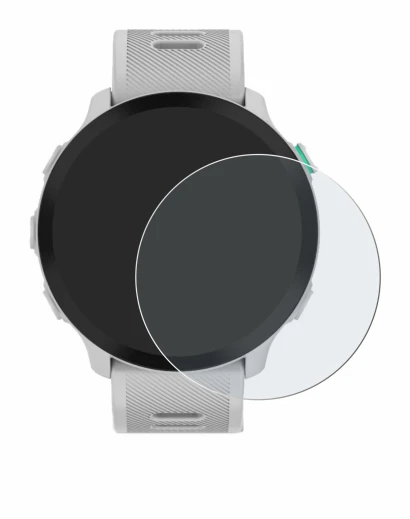 Immagine del dispositivo Garmin Forerunner 55 con un'ampia varietà di protezioni per lo schermo.