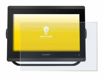 Immagine del dispositivo Garmin GPSMAP 8412 xsv con un'ampia varietà di protezioni per lo schermo.