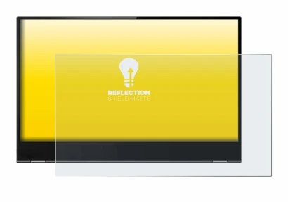 Immagine del dispositivo Lenovo ThinkVision M14t con un'ampia varietà di protezioni per lo schermo.