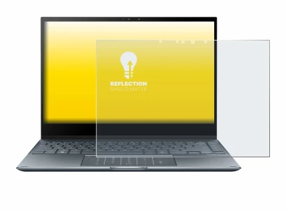 Immagine del dispositivo ASUS ZenBook Flip 13 UX363EA con un'ampia varietà di protezioni per lo schermo.