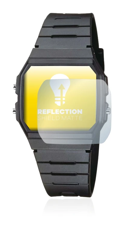 Immagine del dispositivo Casio Collection Unisex F-91W con un'ampia varietà di protezioni per lo schermo.