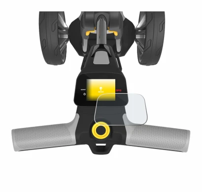 Immagine del dispositivo PowaKaddy CT6 GPS con un'ampia varietà di protezioni per lo schermo.
