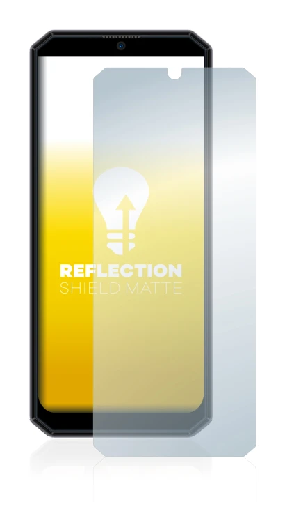Immagine del dispositivo Oukitel K15 Plus con un'ampia varietà di protezioni per lo schermo.