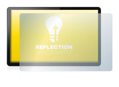 Immagine del dispositivo Lenovo Tab P11 5G con un'ampia varietà di protezioni per lo schermo.