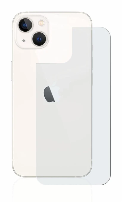 Immagine del dispositivo Apple iPhone 13 (Posteriore) con un'ampia varietà di protezioni per lo schermo.