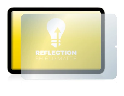 Immagine del dispositivo Apple iPad Mini 6 2021 (in formato orizzontale, 6a Gen.) con un'ampia varietà di protezioni per lo sc