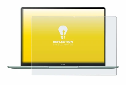 Immagine del dispositivo Huawei MateBook 14s con un'ampia varietà di protezioni per lo schermo.