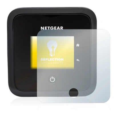Immagine del dispositivo Netgear Nighthawk M5 con un'ampia varietà di protezioni per lo schermo.